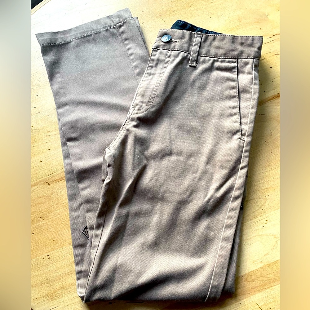 Volcom Pants Khaki Boys Size 26/12 MSRP $48